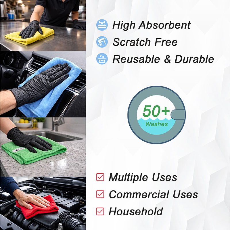 Microfibre cloth – product slides