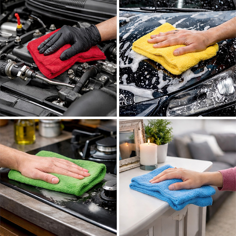Microfibre cloth – product slides